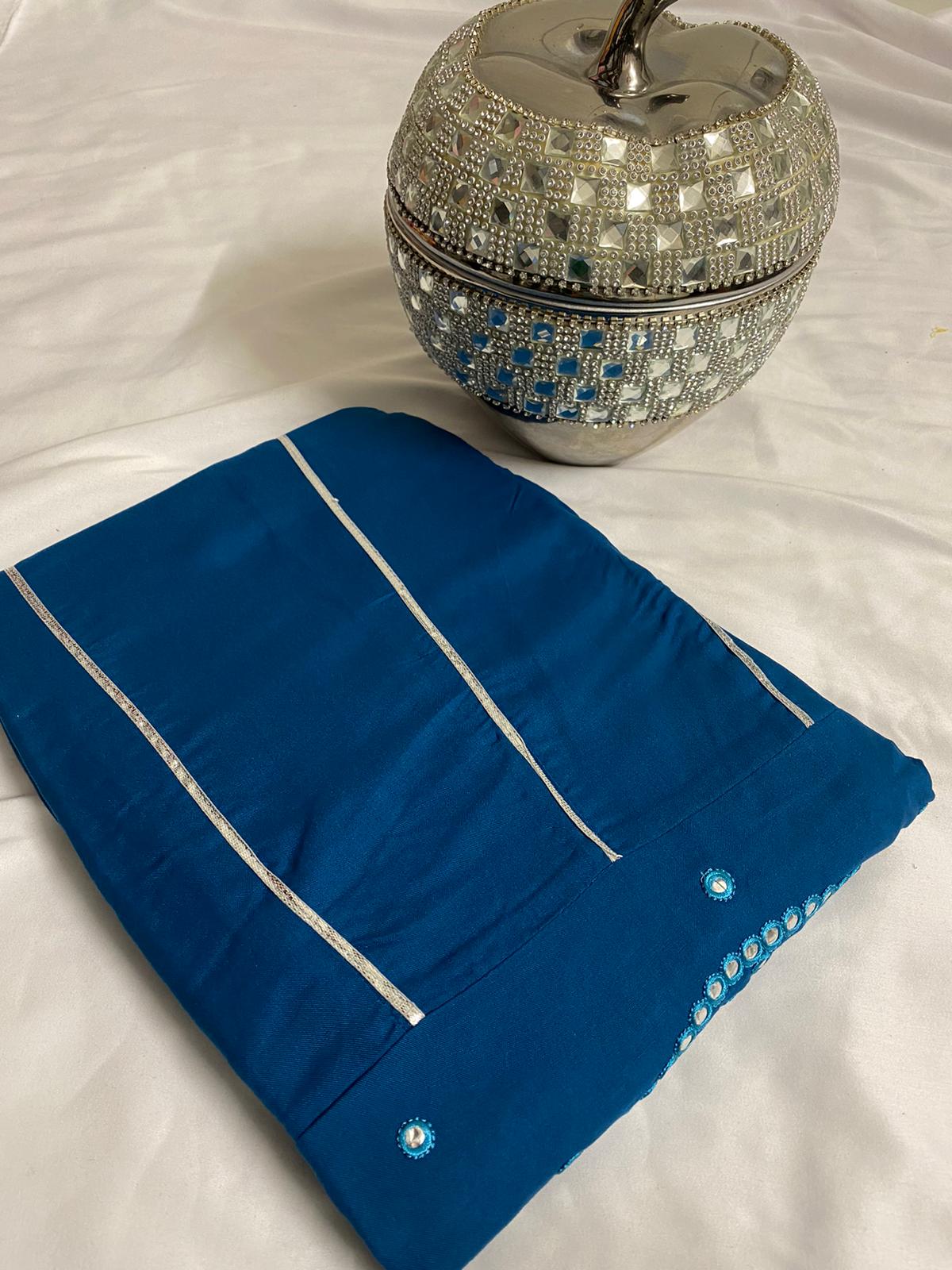 Blue Rayon Anarkali Kurti