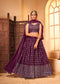 Wine Red Georgette  Lehenga