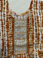 Girls - Orange and White Rayon Anarkali Kurti