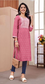 Plus - Pink Rayon Embroidery Kurti