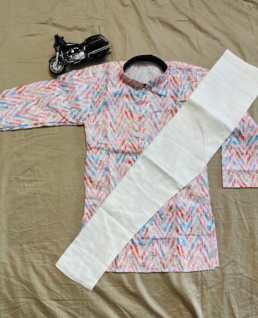 Multicolor Kurta with Pajama