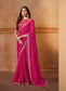 Pink Chiffon Designer Saree