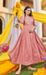 Pink Rayon Anarkali Kurti