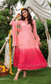 Pink Shaded Muslin Kurta with Bottom and Dupatta