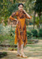 Yellowish-Orange Brown Handkerchief Style Georgette Kurti