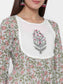 Grey and White Cotton Kurti with Palazzo