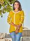 Yellow Rayon Tunics Top